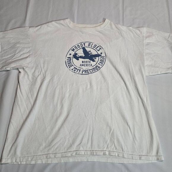 MOODY BLUES VOYAGE 2011 PRECIOUS CARGO NORTH AMERICA BAND TOUR T SHIRT MENS 2XL - Picture 1 of 4